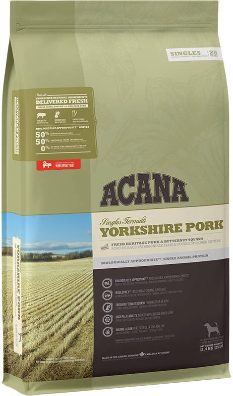 Acana Singles Yorkshire Pork 11,4kg + Surprise Gratuite Pour Chien 4 Acana Singles Yorkshire Pork 11,4kg + Surprise Gratuite Pour Chien – Image 2