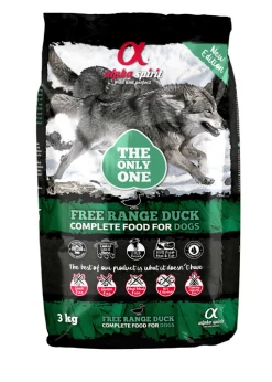 Alpha Spirit Free Range Duck 3kg+Surprise Gratuite Pour Votre Chien