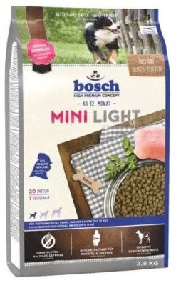 BOSCH Mini Light 2,5kg+Surprise Gratuite Pour Chien -L'effet animalerie de la maison. fre pl BOSCH Mini Light 2 5kg 8832 1