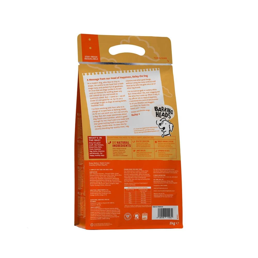 Barking Heads Bowl Lickin' Poulet Pour Tous Les Chiens Adultes 12kg 4 Barking Heads Bowl Lickin' Poulet Pour Tous Les Chiens Adultes 12kg – Image 2
