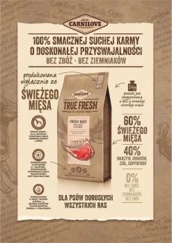 Carnilove True Fresh Beef 11,4kg -L'effet animalerie de la maison. fre pl Carnilove True Fresh Beef 11 4kg 23904 2