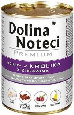 Dolina Noteci Premium Lapin Aux Canneberges 400g X12