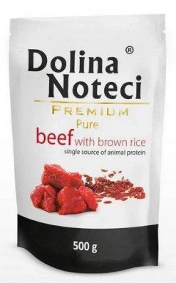 Dolina Noteci Premium Pure Bœuf Avec Riz Brun 500g X12 -L'effet animalerie de la maison. fre pl Dolina Noteci Premium Pure boeuf avec riz brun 500g 8949 1