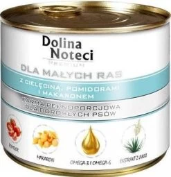 Dolina Noteci Premium Pour Les Chiens De Petite Race Avec Veau, Tomates Et Pâtes 185g X12 -L'effet animalerie de la maison. fre pl Dolina Noteci Premium pour les chiens de petite race avec veau tomates et pates 185g 15707 1