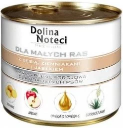 Dolina Noteci Premium Pour Petits Chiens Avec Oie, Pommes De Terre Et Pommes 185g X6