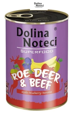 Dolina Noteci Superfood Cerf Et Bœuf 400g X6 -L'effet animalerie de la maison. fre pl Dolina Noteci Superfood Cerf et Boeuf 400g 11484 1