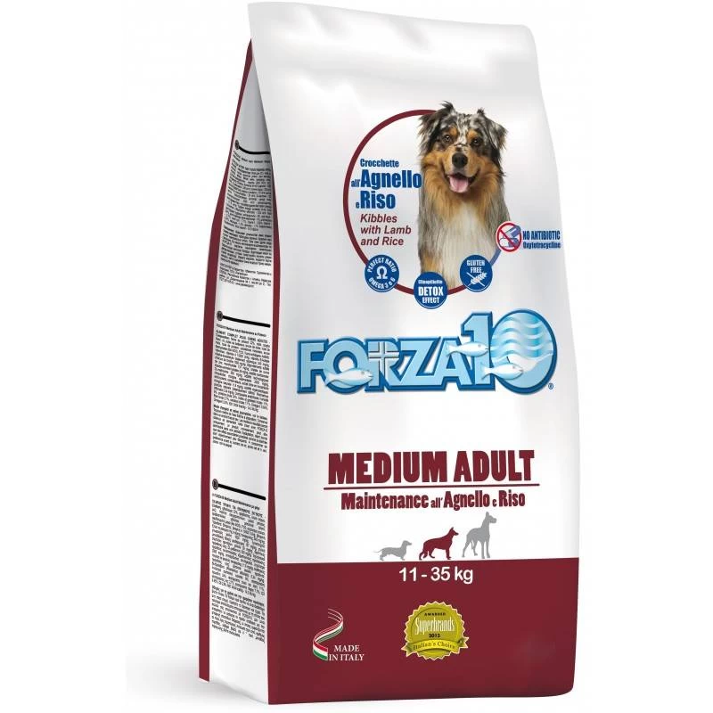 FORZA10 Medium Maintenance For Adult Medium Breeds With Agneau Et Riz 12.5kg 3 FORZA10 Medium Maintenance For Adult Medium Breeds With Agneau Et Riz 12.5kg