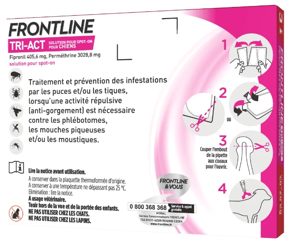 FRONTLINE Tri-Act Pour Chiens 3x6ml 7 FRONTLINE Tri-Act Pour Chiens 3x6ml – Image 5