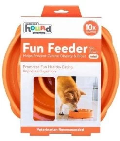 FUN FEEDER -Mini Bowl Pour Ralentir La Consommation D'orange -L'effet animalerie de la maison. fre pl FUN FEEDER Mini Bowl pour ralentir la consommation dorange 28211 4
