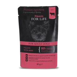 Fitmin Dog For Life Adult Bœuf En Sauce 85g X 12