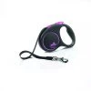 Flexi Laisse Design Noir Sangle L 5m Jusqu'à 50kg Rose -L'effet animalerie de la maison. fre pl Flexi Laisse Design Noir sangle L 5m Jusqua 50kg Rose 15038 1