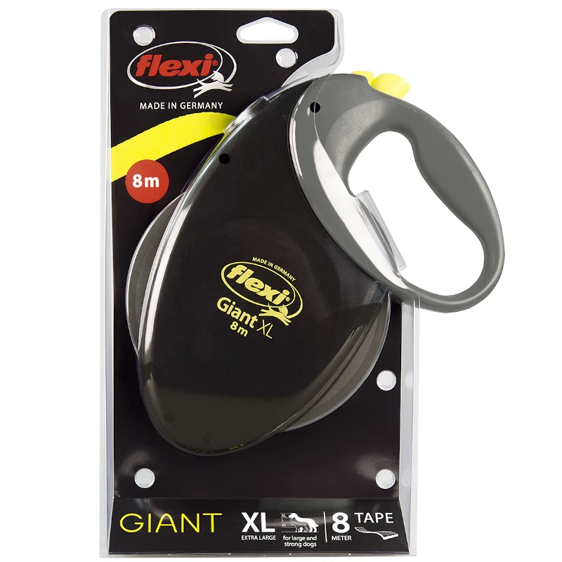 Flexi Laisse Giant XL 8m Jusqu'à 75kg Jaune Néon 3 Flexi Laisse Giant XL 8m Jusqu'à 75kg Jaune Néon