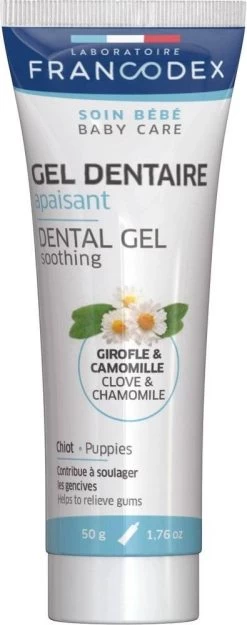 Francodex Gel Dentaire Apaisant Pour Chiots 50g 6 Francodex Gel Dentaire Apaisant Pour Chiots 50g -L'effet animalerie de la maison. fre pl Francodex Gel dentaire apaisant pour chiots 50g 14503 2