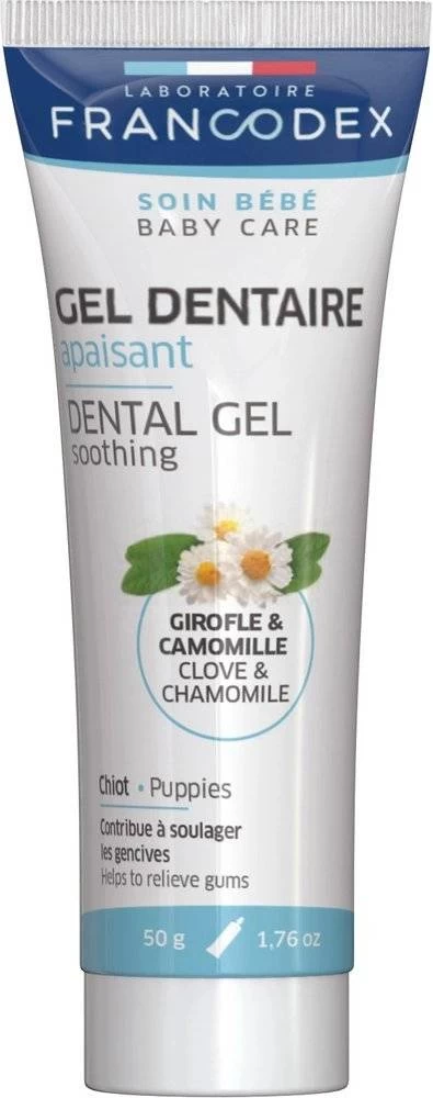 Francodex Gel Dentaire Apaisant Pour Chiots 50g 4 Francodex Gel Dentaire Apaisant Pour Chiots 50g – Image 2