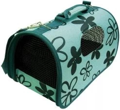 Hilton Sac De Transport à Fleurs Pour Chat/chien 50x26x27cm Bleu