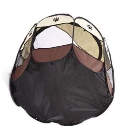 LODGE PLIANT POUR CHAT - MARRON 91x91x58cm -L'effet animalerie de la maison. fre pl LODGE PLIANT POUR CHAT MARRON 91x91x58cm 21463 3