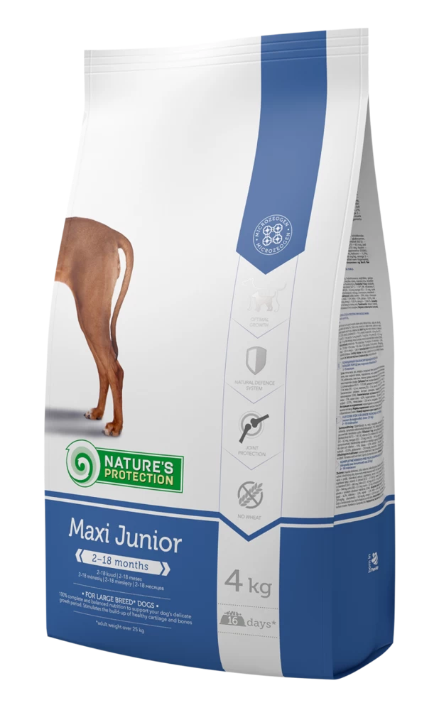 NATURES PROTECTION Maxi Junior 4kg 3 NATURES PROTECTION Maxi Junior 4kg