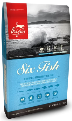 Orijen Six Fish Dog 11,4kg -L'effet animalerie de la maison. fre pl Orijen Six Fish Dog 11 4kg 9374 1