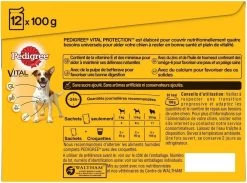 Pedigree Croquettes Humides En Gelée Pour Chiens Adultes Saveurs Variées (boeuf, Poulet, Agneau, Volaille) 40x100g -L'effet animalerie de la maison. fre pl Pedigree Croquettes humides en gelee pour chiens adultes Saveurs variees boeuf poulet agneau volaille 40x100g 10101 5
