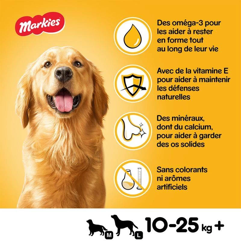 Pedigree Markies Biscuits Croustillants Pour Chiens Adultes Avec Os à Moelle 12.5kg 4 Pedigree Markies Biscuits Croustillants Pour Chiens Adultes Avec Os à Moelle 12.5kg – Image 2