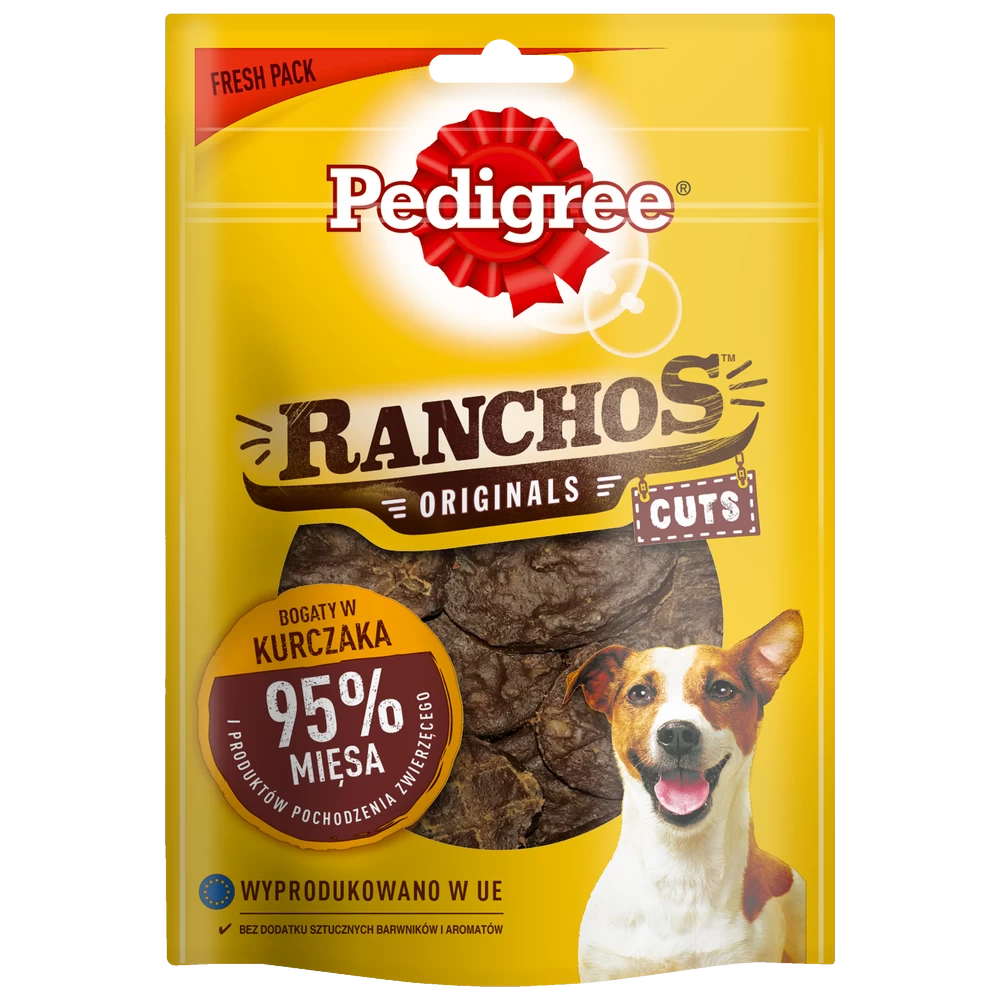 Pedigree Ranchos Originals Cuts Friandise Pour Chiens Adultes Au Poulet 65g X12 3 Pedigree Ranchos Originals Cuts Friandise Pour Chiens Adultes Au Poulet 65g X12