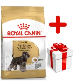ROYAL CANIN Miniature Schnauzer Adult 7,5kg + Surprise Pour Votre Chien GRATUITES !