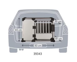 Trixie Transporteur En Aluminium L 93x65x81cm -L'effet animalerie de la maison. fre pl Trixie Transporteur en aluminium L 93x65x81cm 10736 2