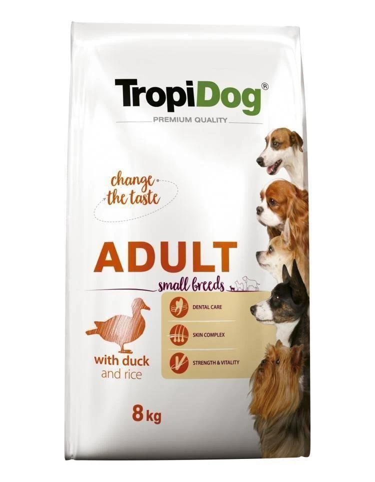 Tropidog Premium Adult Small Breeds Avec Canard Et Riz 8kg+Surprise Gratuite Pour Chien 4 Tropidog Premium Adult Small Breeds Avec Canard Et Riz 8kg+Surprise Gratuite Pour Chien – Image 2
