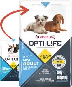 Versele-Laga Opti Life Adult Light Mini Poulet Avec Riz 7,5 Kg