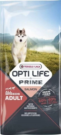 Versele-Laga Opti Life Prime Adulte Croquettes Pour Chien Au Saumon Sans Céréales 12,5 Kg + Barre D'aliments Pour Chiens Premium Hektor à La Volaille 900g -L'effet animalerie de la maison. fre pl Versele Laga Opti Life Prime Adulte Croquettes pour chien au saumon sans cereales 12 5 kg 24433 1 1